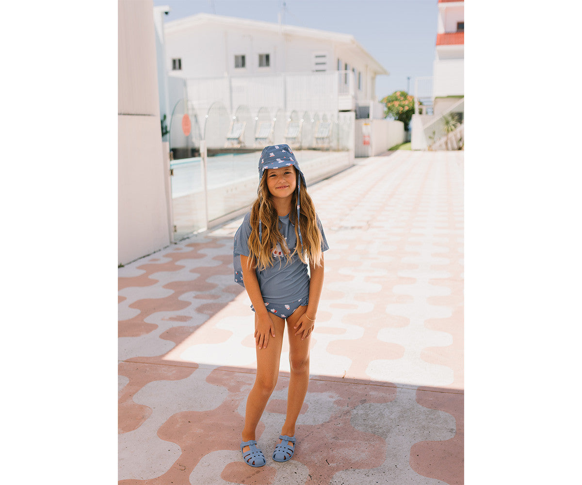 Monneka sandali medusa blu barefoot bambino