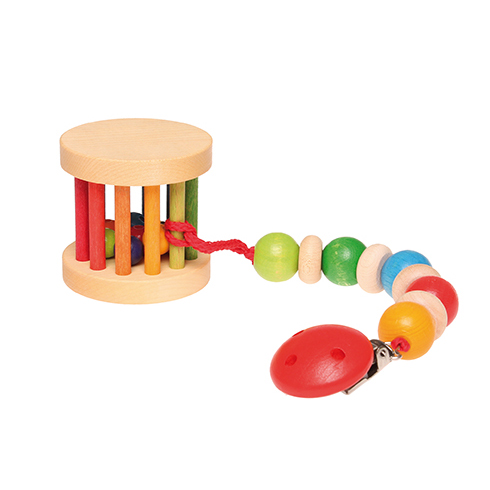 Grimm's Mini Babyroller sonaglio legno arcobaleno