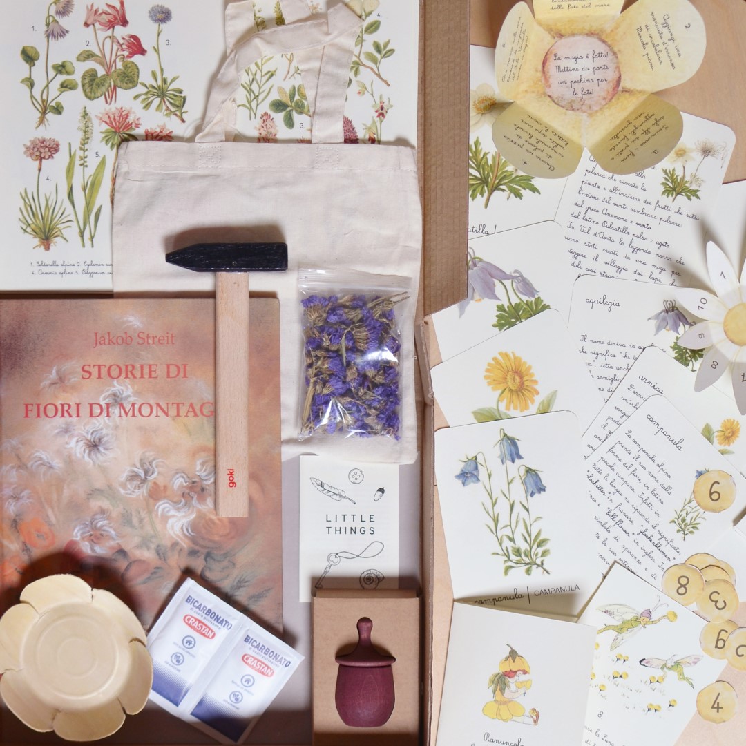 PlayKitBaboo Storie di fiori di montagna kit creativo agosto