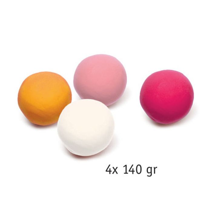 Djeco Sweet pasta modellabile 4 barattoli colori pastello