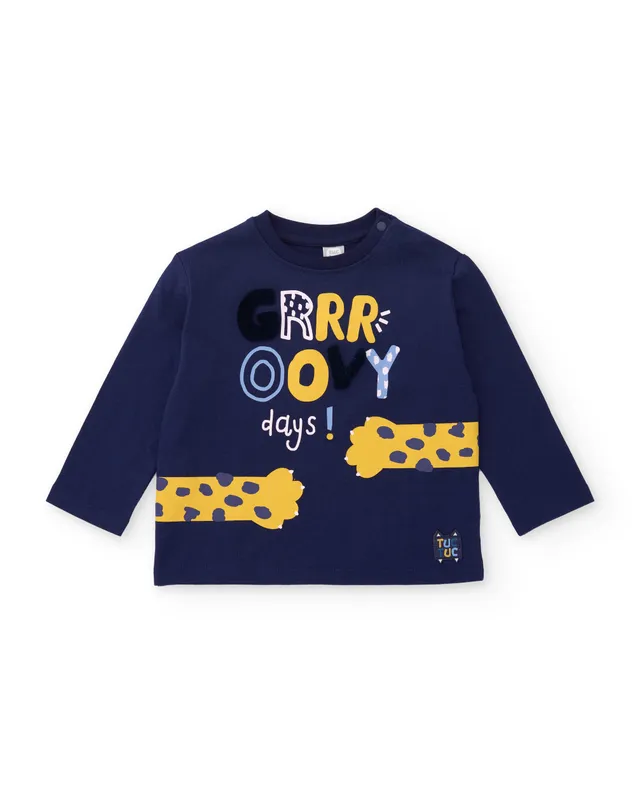 Tuc Tuc maglia bambino blu manica lunga Groovy Days