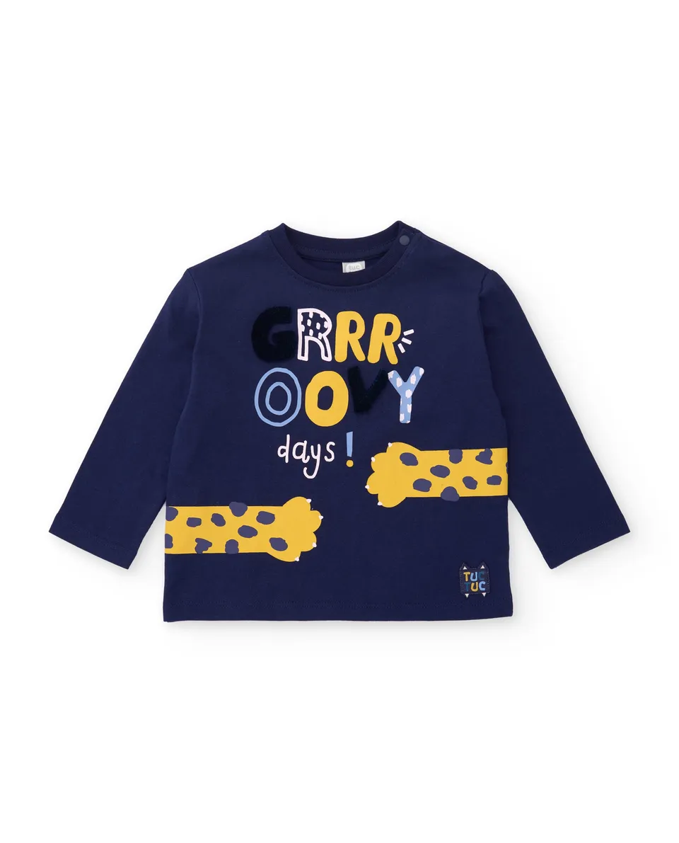 Tuc Tuc maglia bambino blu manica lunga Groovy Days
