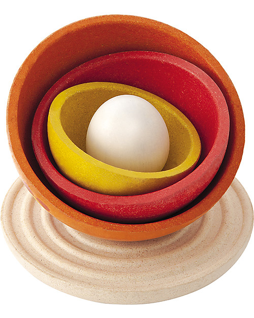 PlanToys Gallina Gioco Impilabile Equilibrio in Legno