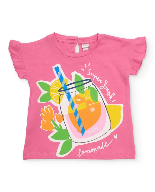 Tuc Tuc Maglietta Bambina Limonata Rosa con Volant