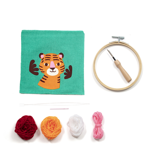 Avenue Mandarine Tigre set ricamo punch needle 13 cm
