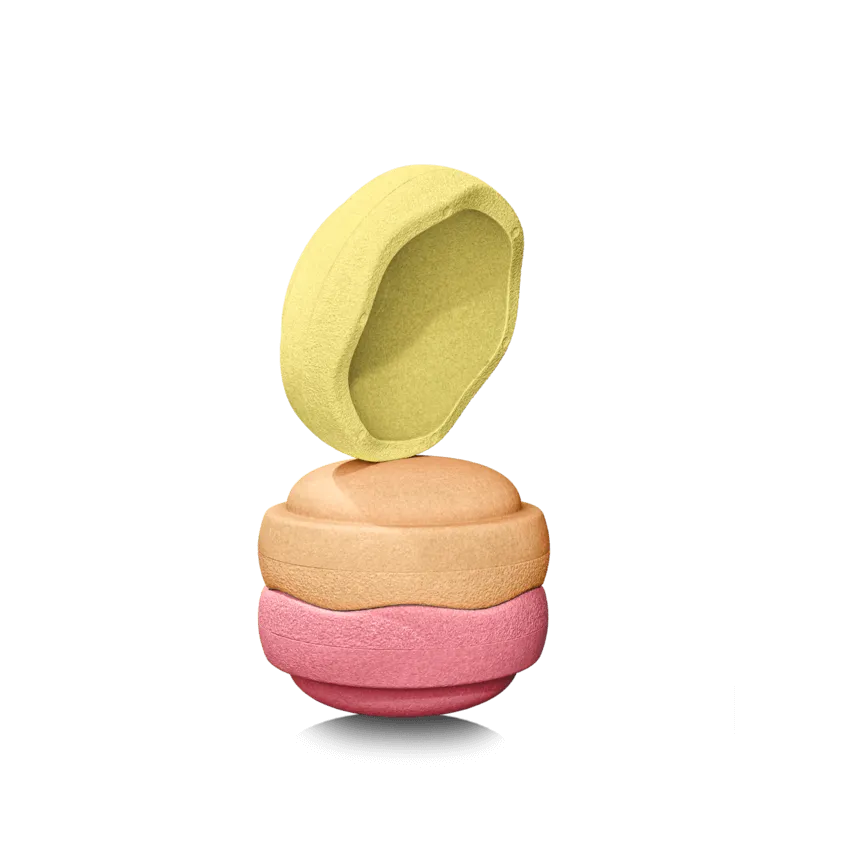 Stapelstein Original elementi impilabili 3 pz warm pastel