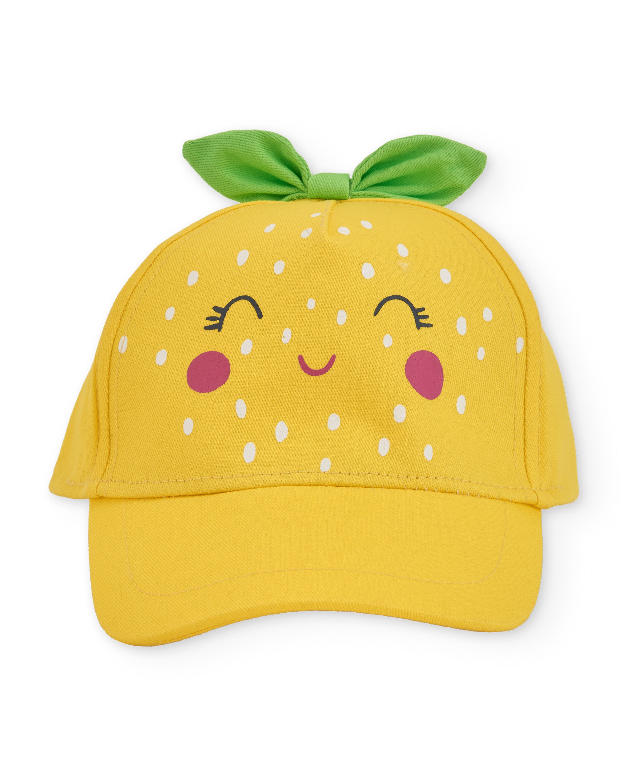 Tuc Tuc cappellino bambina giallo foglie visiera sole