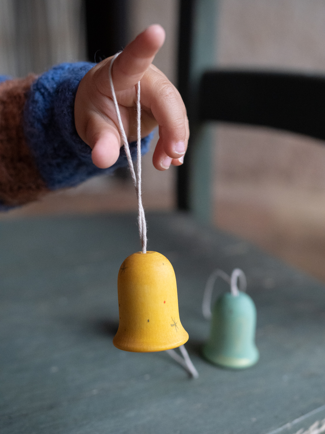 Jingle Joy Bells Nº3 ornamenti campanelle legno 3 pezzi