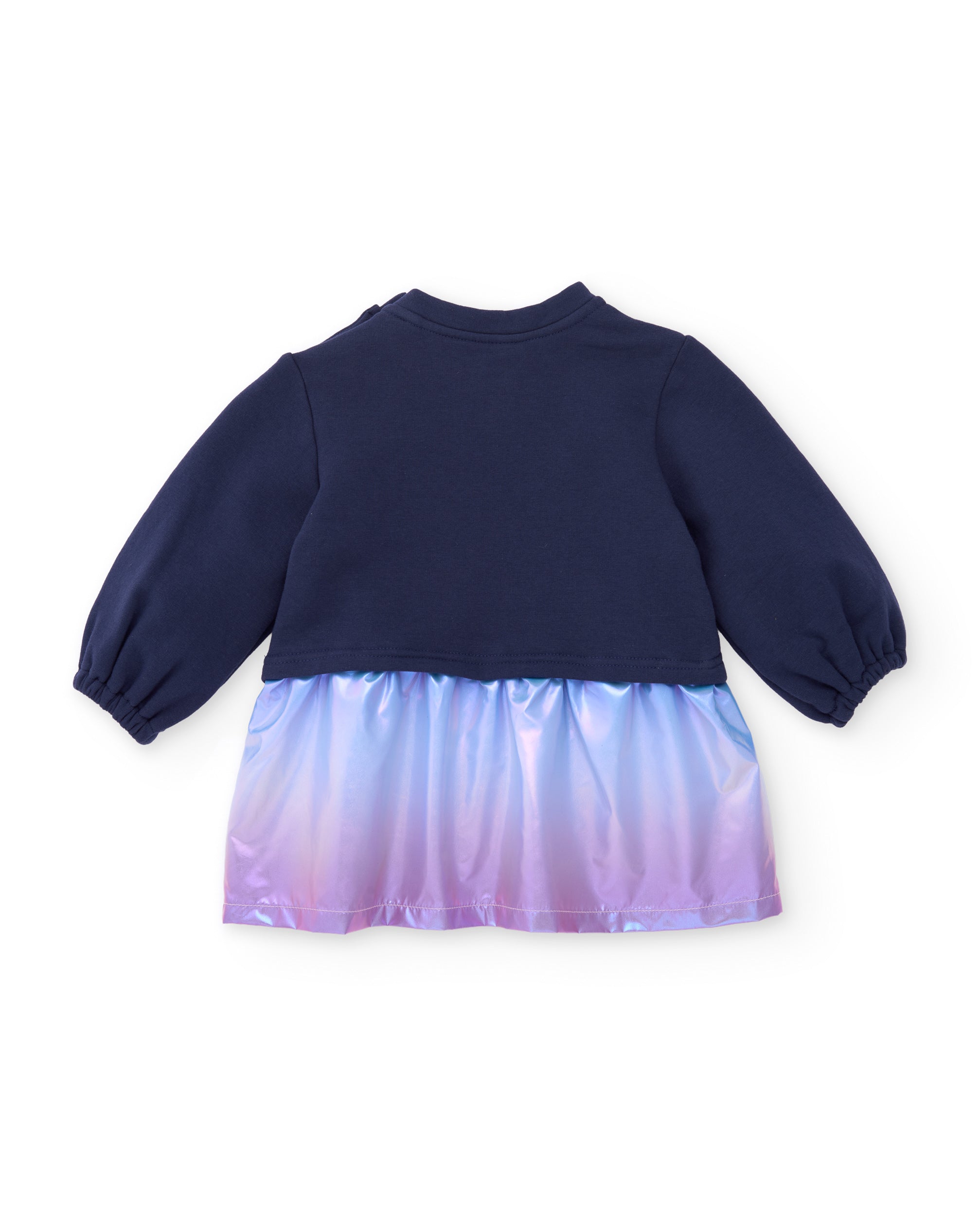 Tuc Tuc vestito pile bimba blu gatto arcobaleno