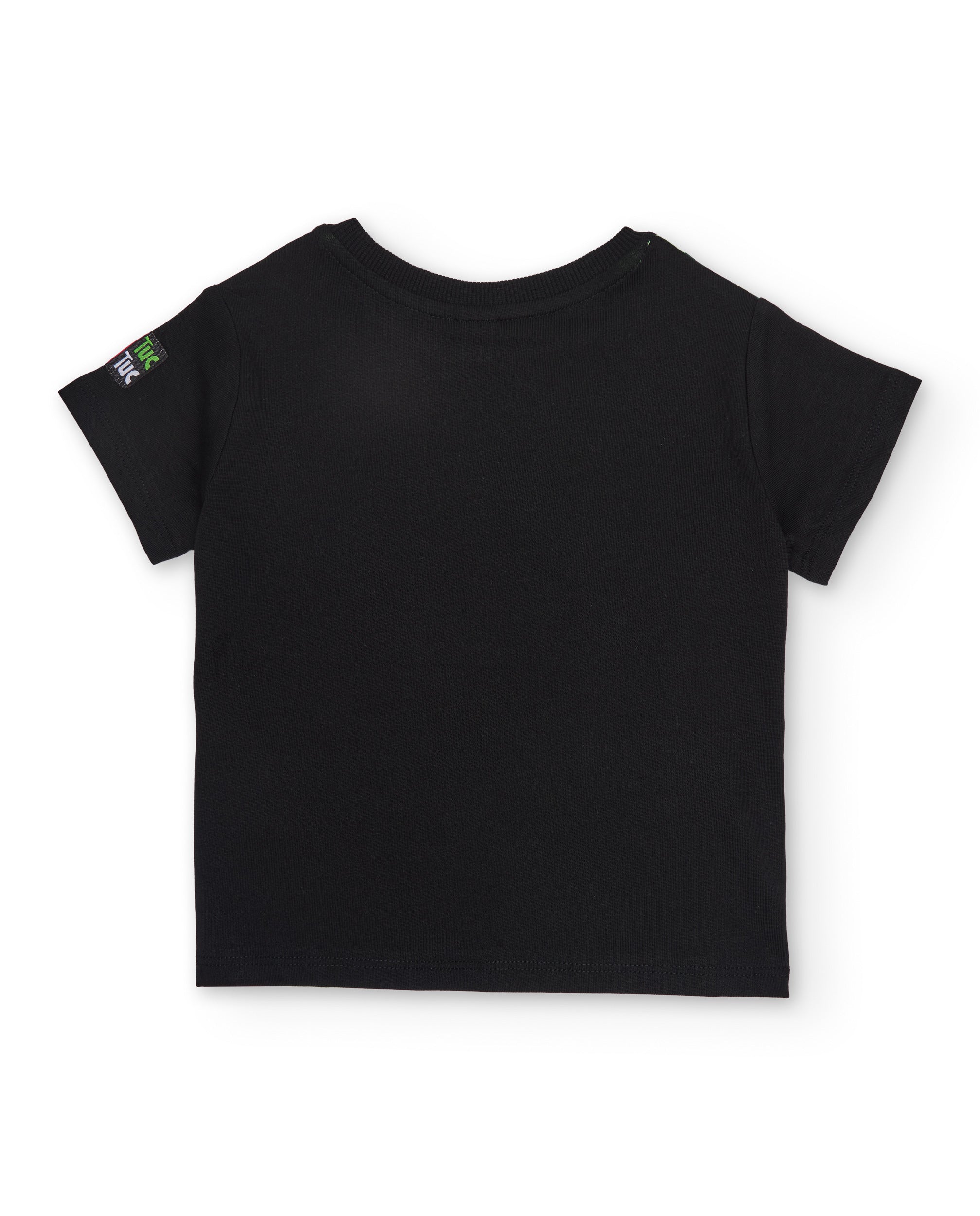 Tuc tuc t-shirt bimbo nera con stampa frutta