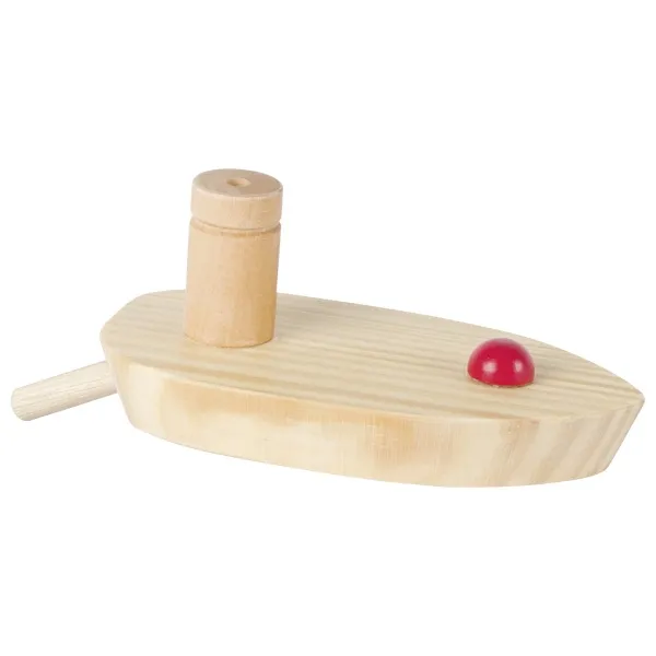 Goki Barca con palloncino barchetta legno 15 cm