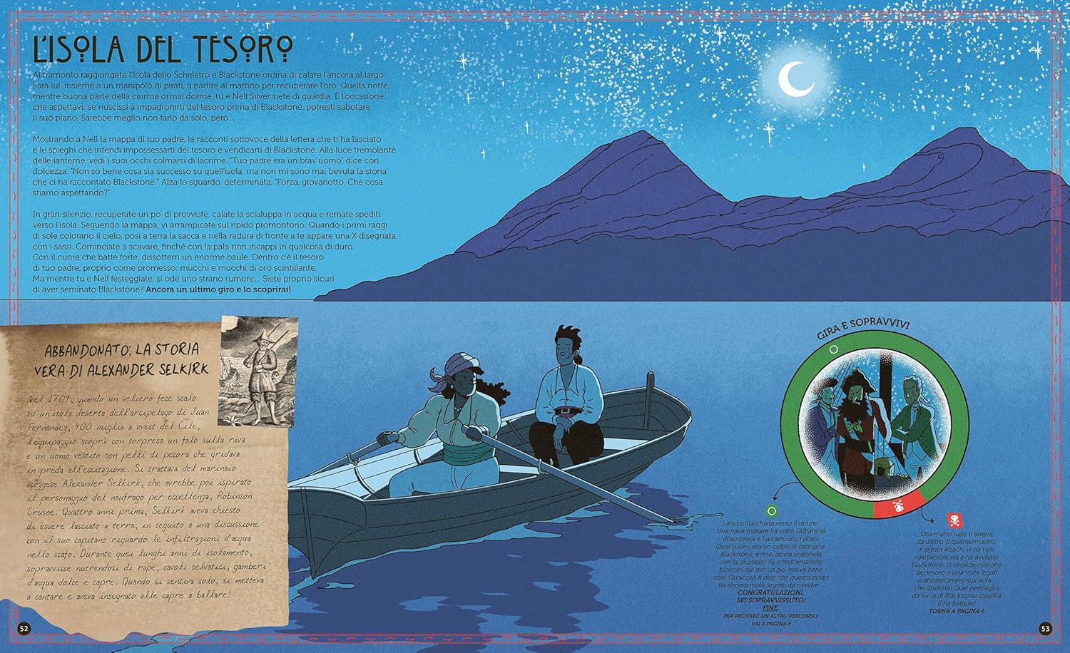 L'Ippocampo Gira e sopravvivi Pericolo pirati libro game 64 pagine