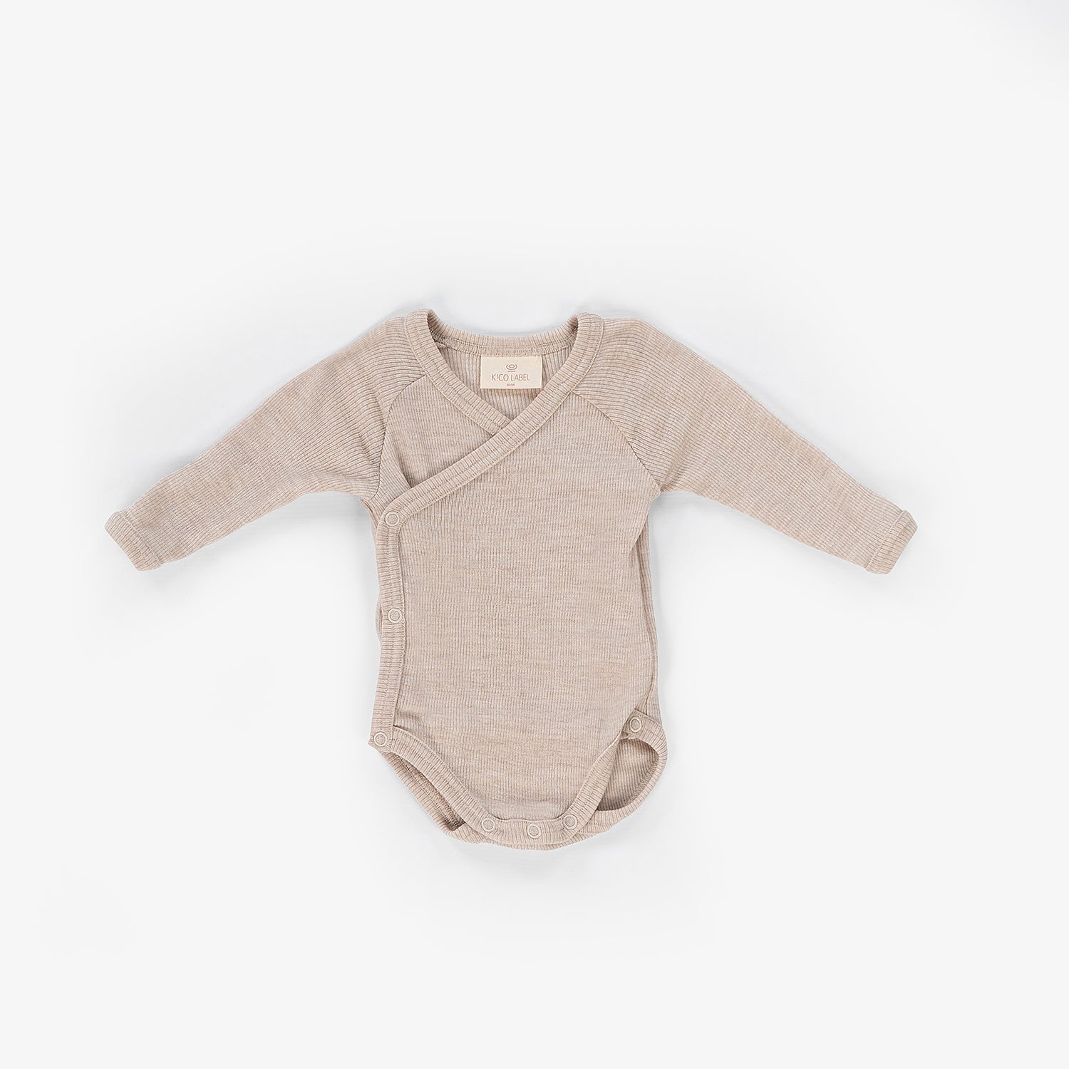 Kico Label body incrociato lana merino neonato