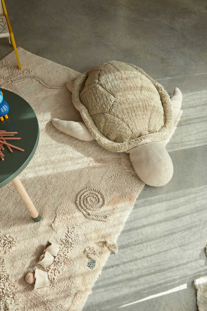 Lorena Canals Mrs Turtle mega pouf tartaruga verde 115 cm