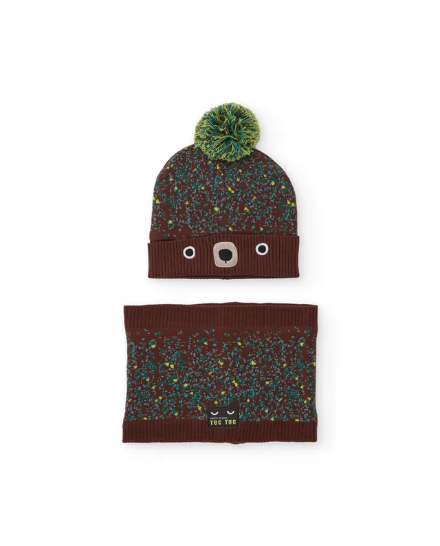 Tuc Tuc Mystic Forest set cappello scaldacollo bimbo marrone