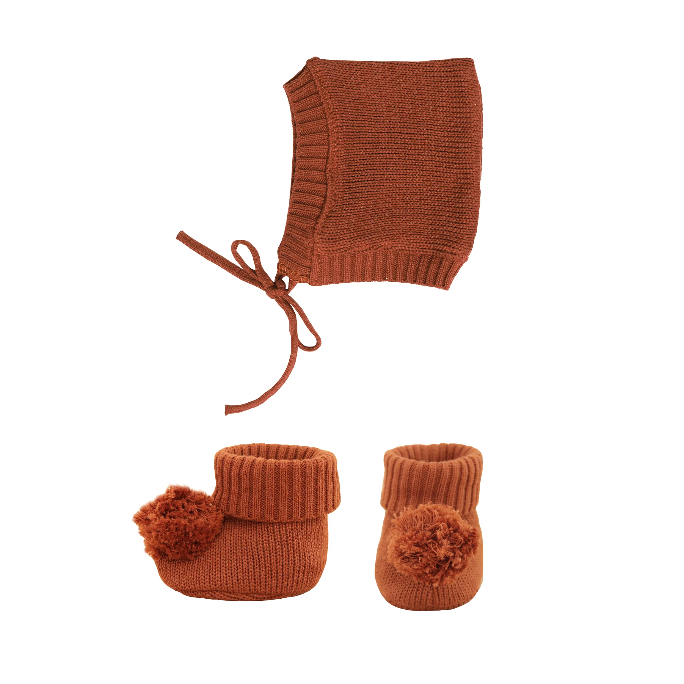 OlliElla Dinkum Dolls Snuggly Knit set Umber vestito bambola