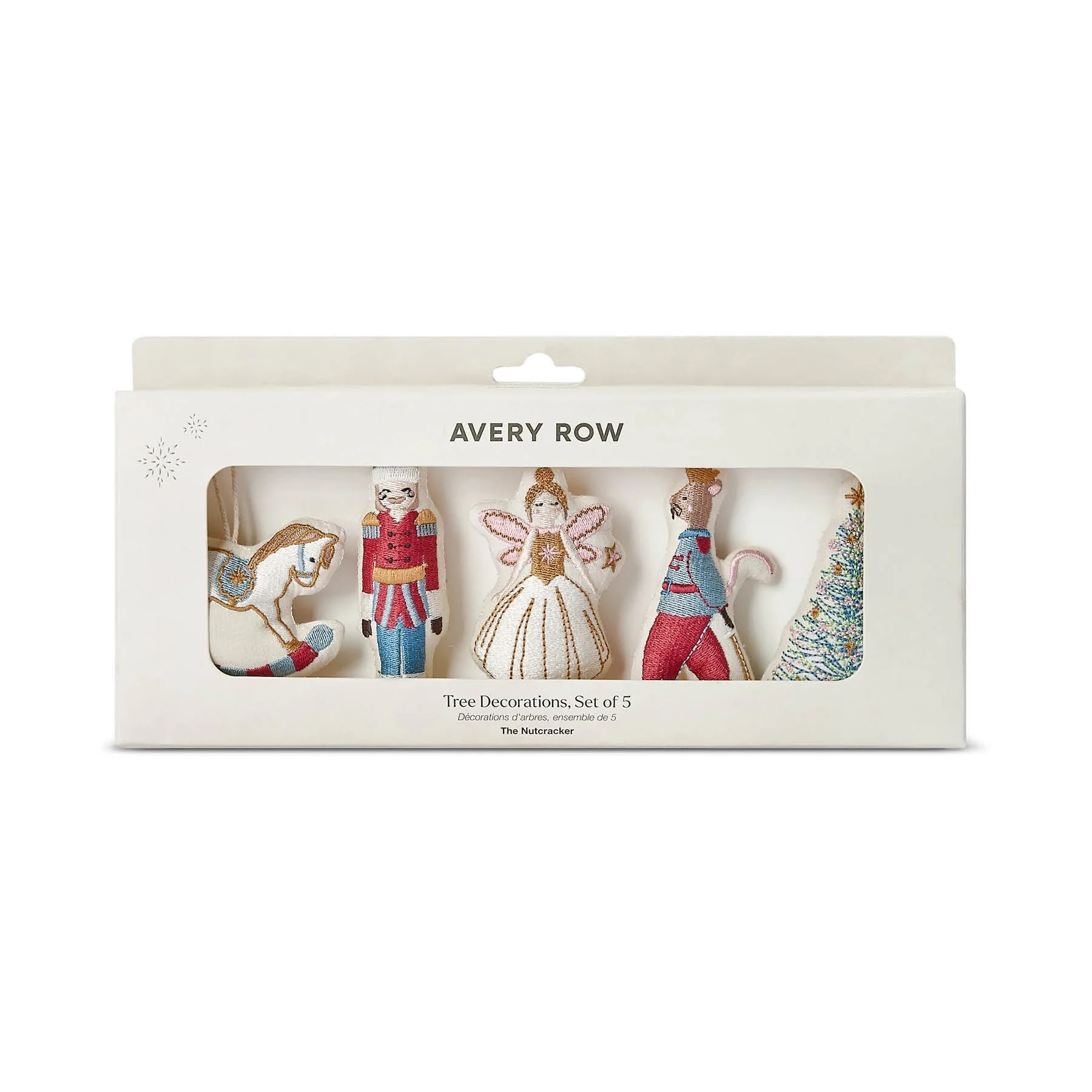 Avery Row The Nutcracker Decorazioni Albero Cotone Set 5