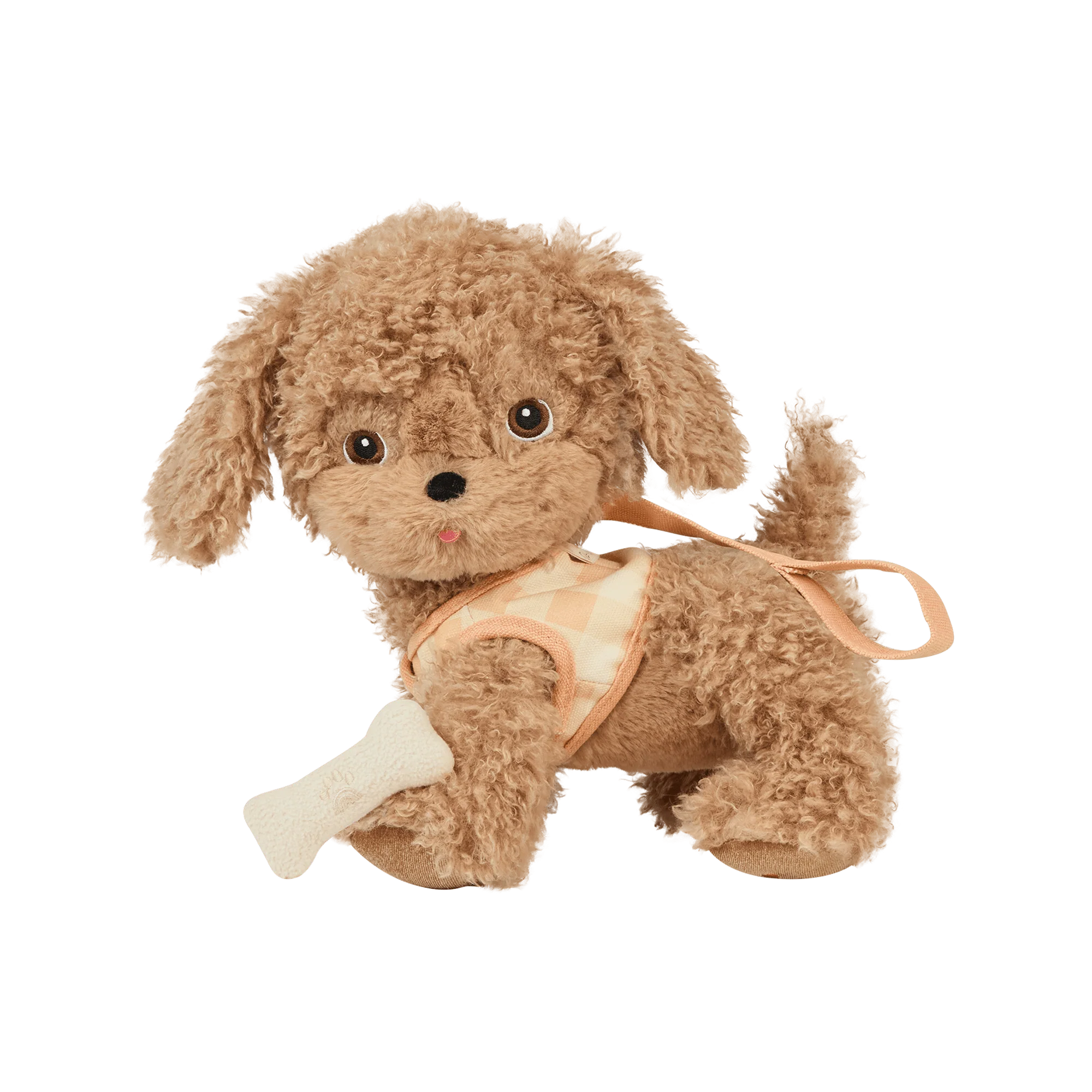 Olli Ella Dinkum Dogs Goldie peluche cane con osso