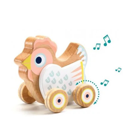 Djeco BabySing gallina musicale a carica 12 cm