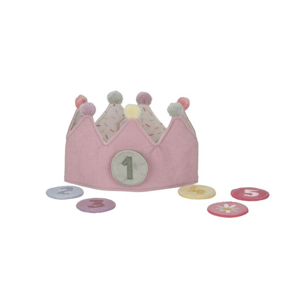 Little Dutch Corona Compleanno Rosa Numeri 1-5 Pompon