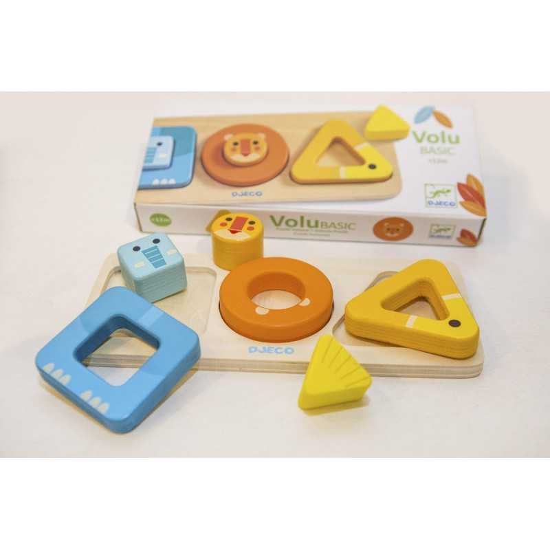 Djeco Voulu Basic gioco incastri legno forme