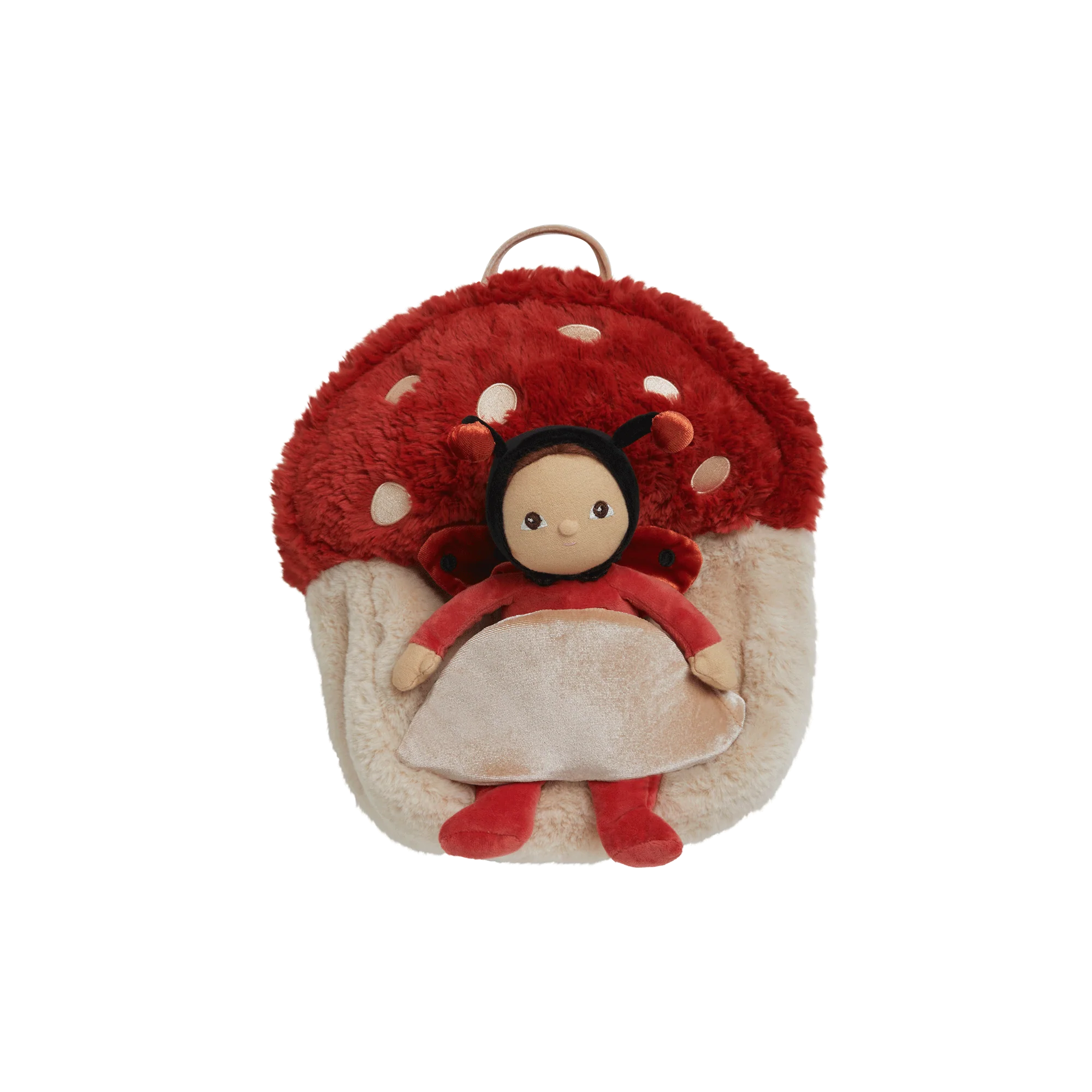 OlliElla Mushroom Red zainetto porta bambola peluche