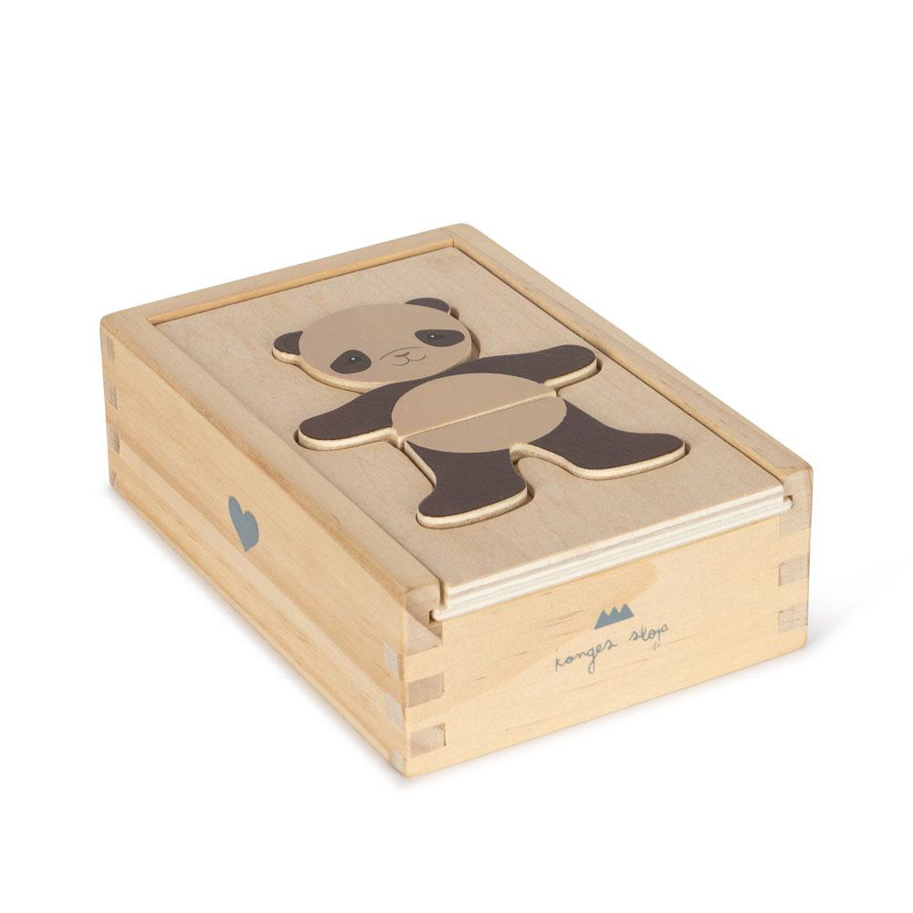 Konges Sløjd Teddy Animals puzzle legno 12 pezzi