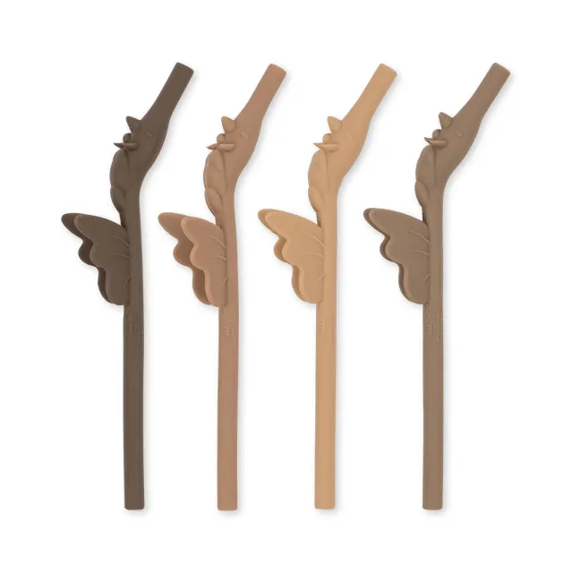 Konges Sløjd Unicorn Straw Shitaki Cannucce x4
