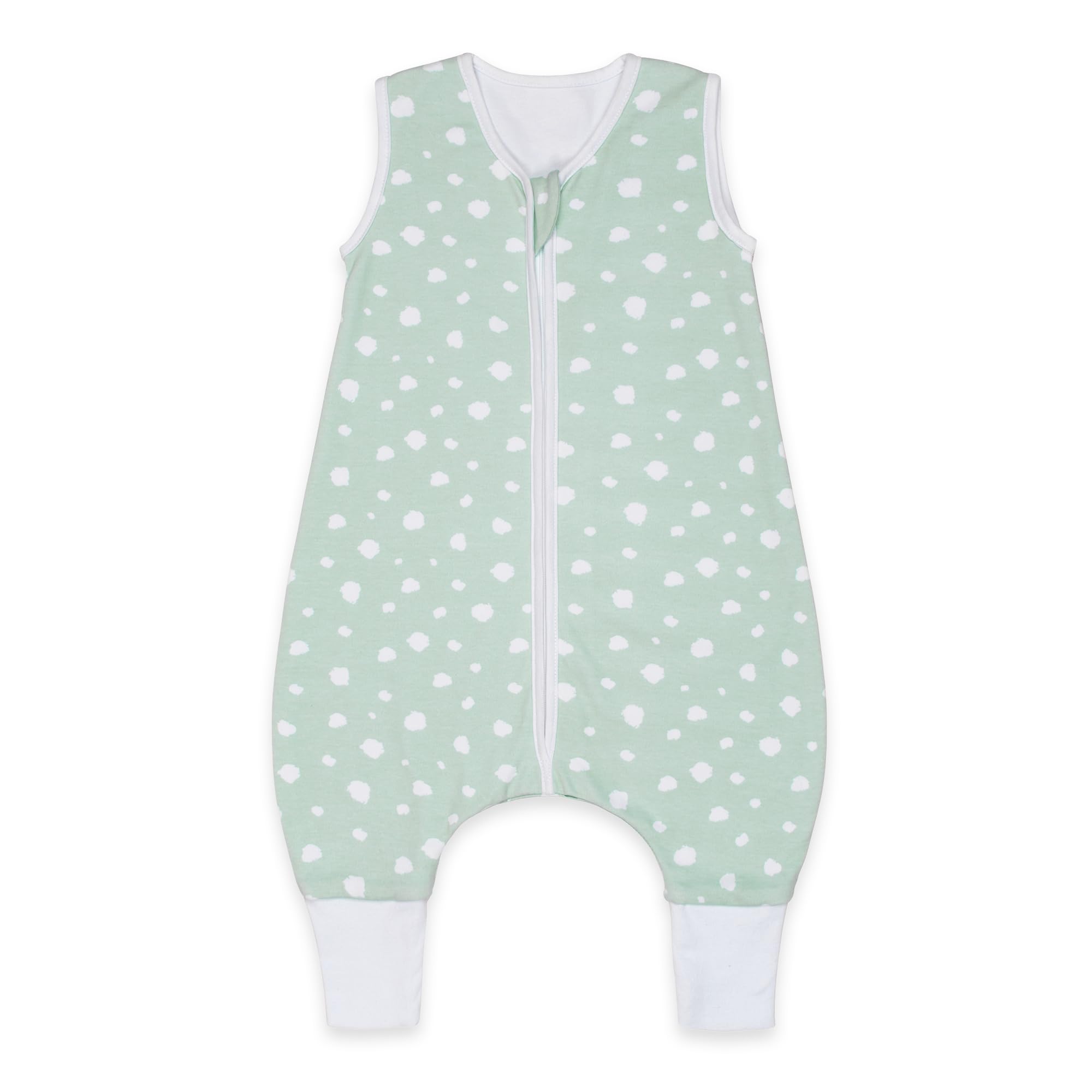 emma & noah punti menta sacco nanna con piedi 90 cm cotone bio