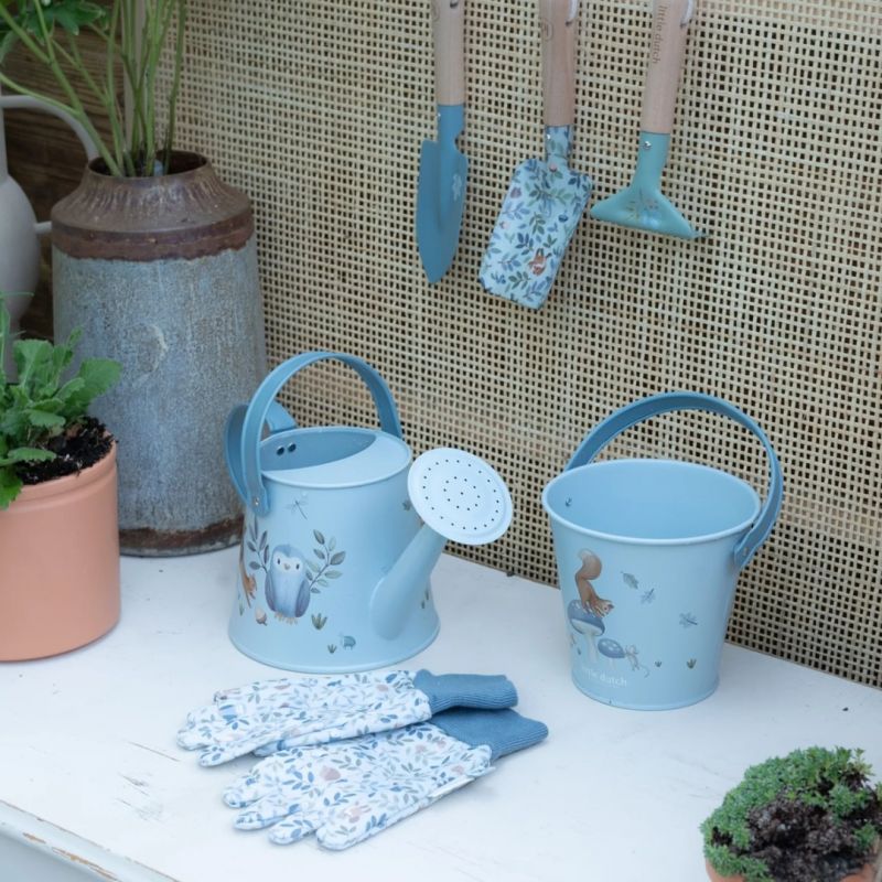 Little Dutch Secchiello Giardinaggio in Metallo Blu