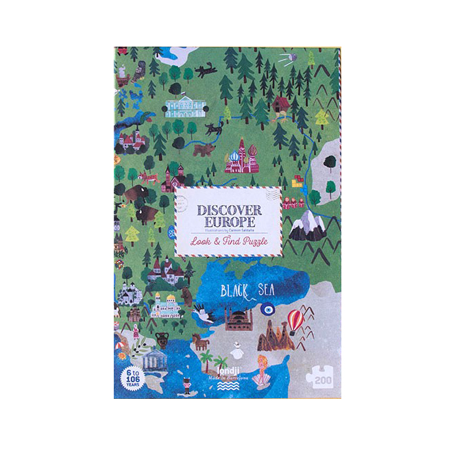 Londji Discover Europe puzzle 200 pezzi mappa Europa