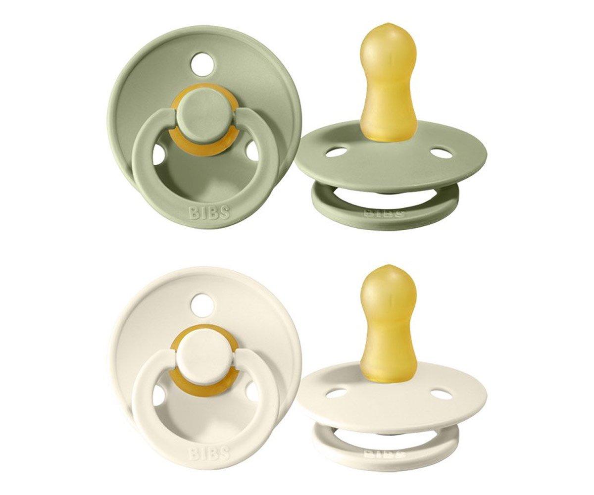 BIBS Round Avorio Salvia Ciucci Caucciù 2 Pezzi
