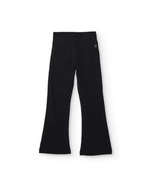 Tuc tuc pantaloni maglina bambina neri gamba svasata
