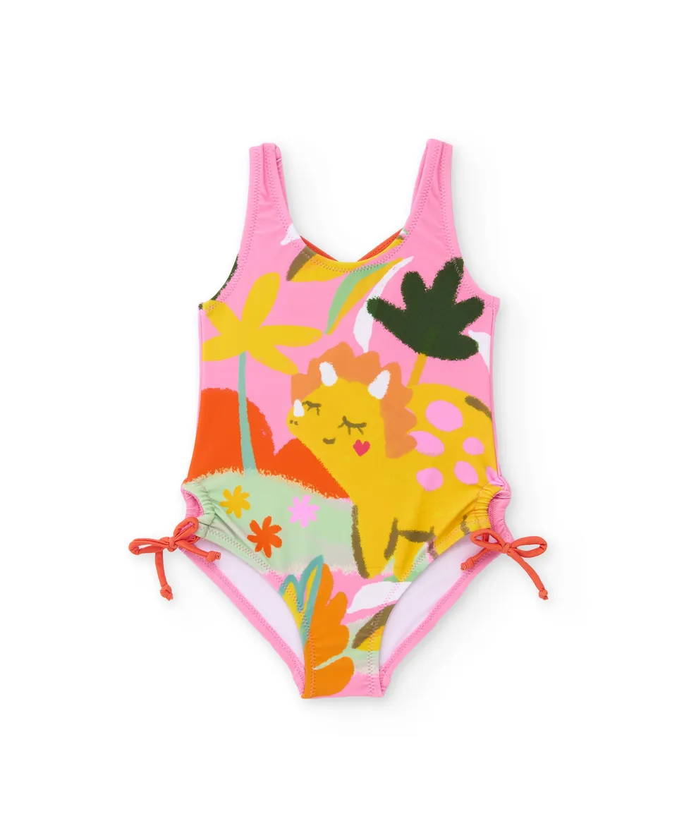 Tuc Tuc costume bambina rosa fiocchi laterali