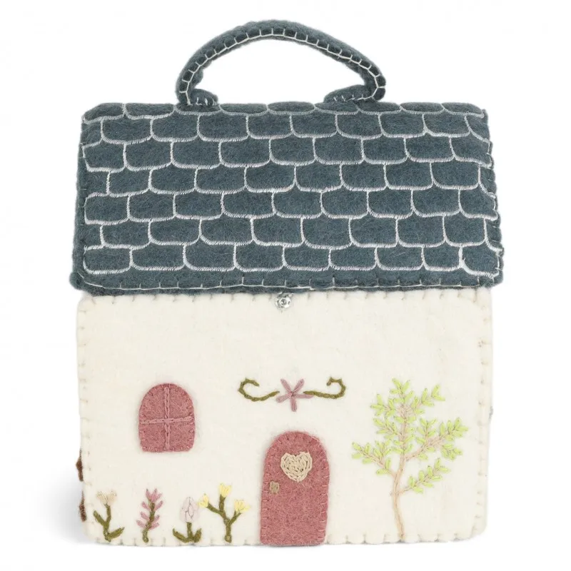 Gry & Sif Casa Gnomi casetta feltro primavera 24 cm