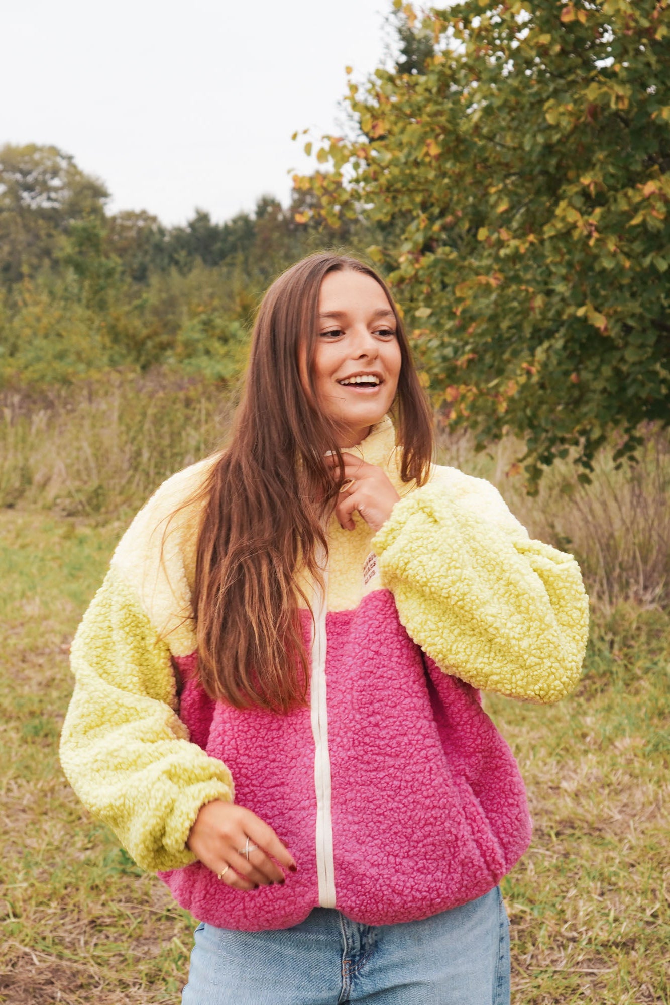 Ella and Rapha Heart Jacket giacca donna teddy multicolor