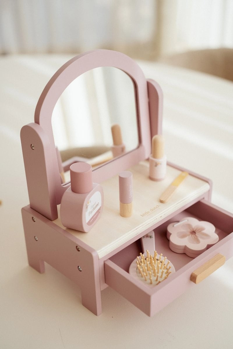 Little Dutch set toeletta in legno rosa