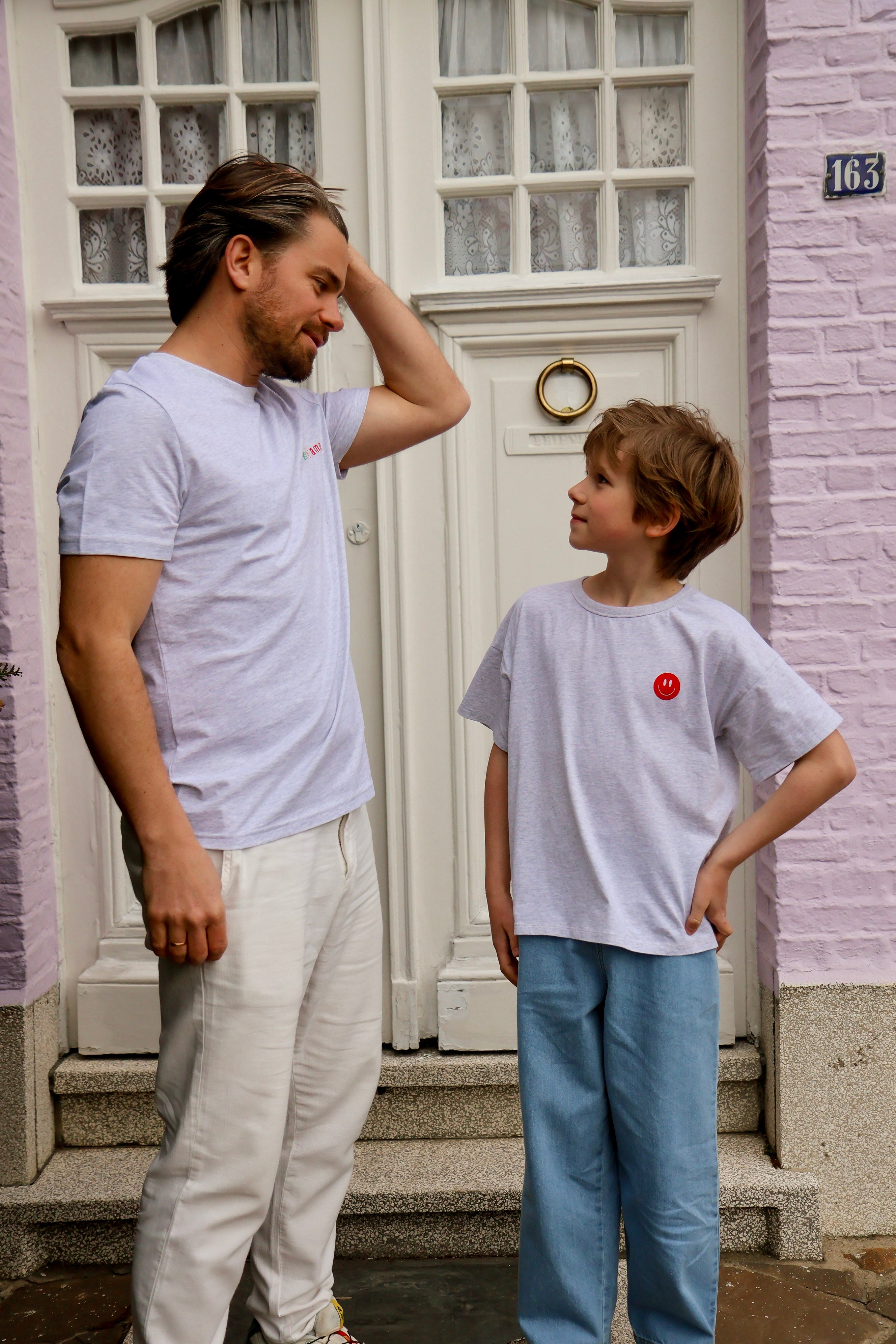 Ella and Rapha Andiamo t-shirt uomo grigia cotone