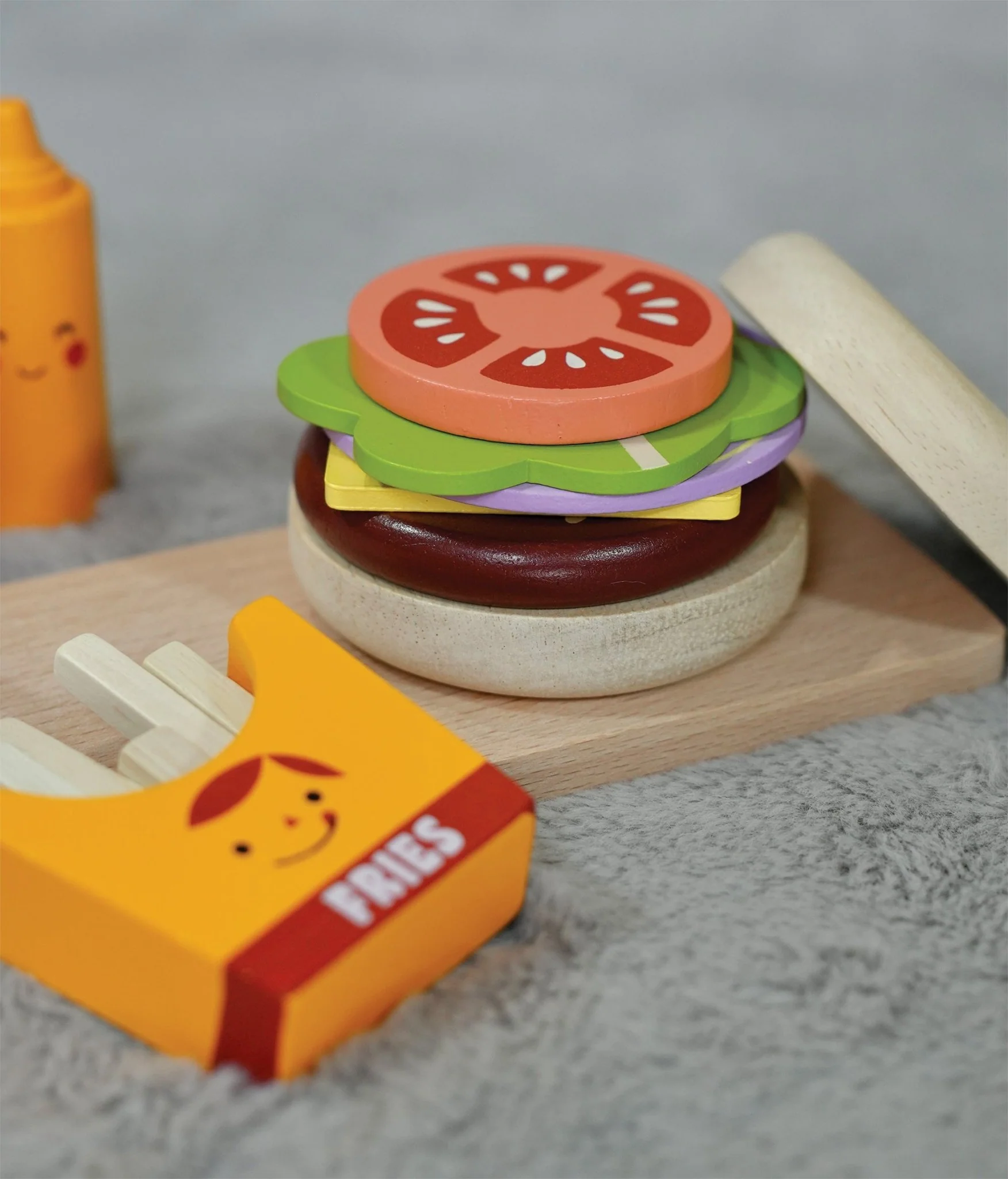 Take-out Burger set hamburger giocattolo legno