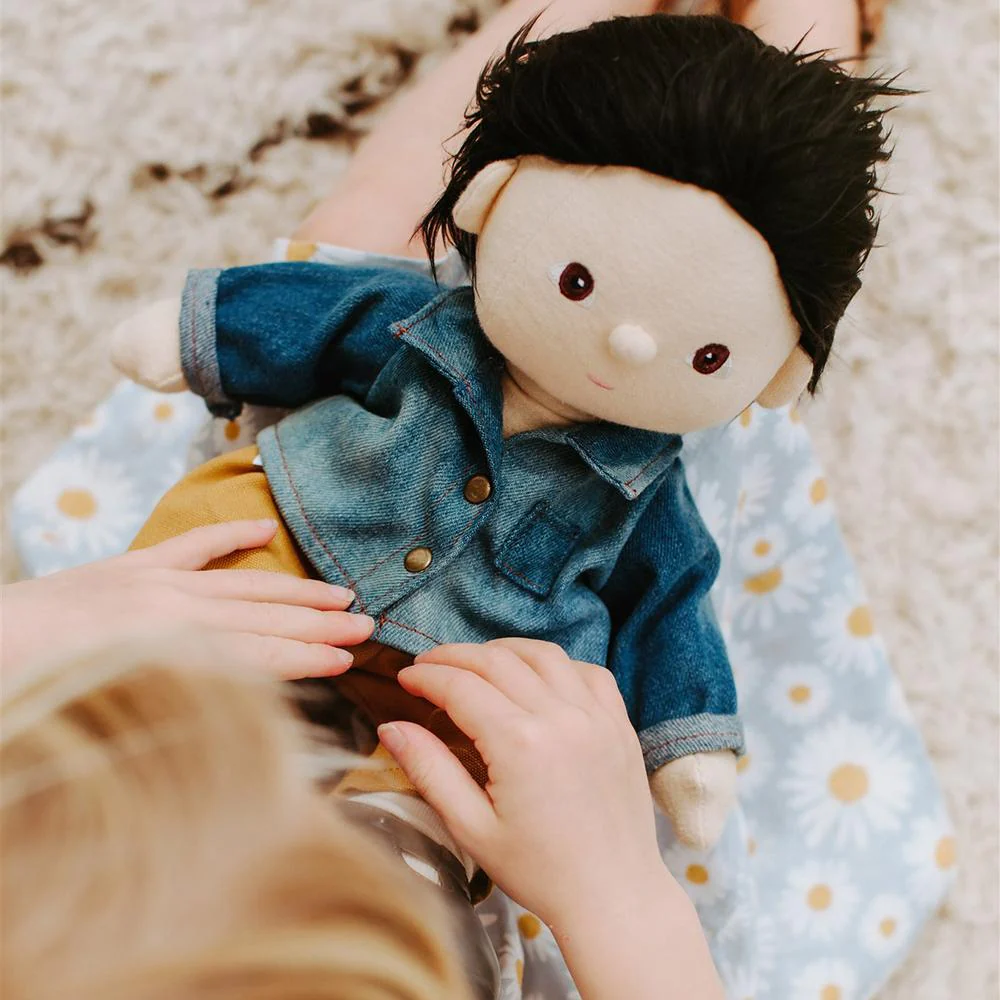 OlliElla Dinkum Dolls Travel Togs vestiti bambola salvia