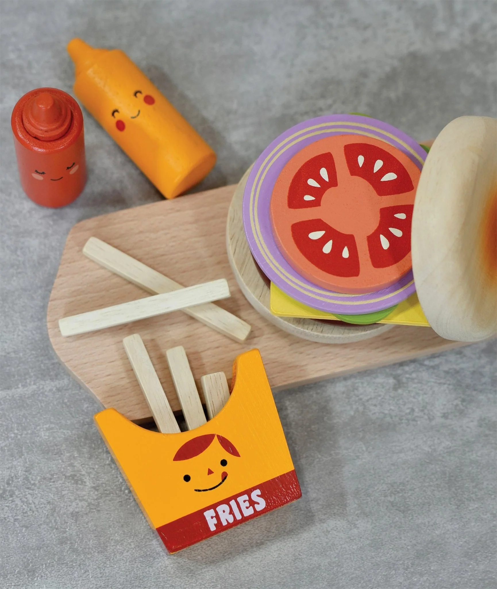 Take-out Burger set hamburger giocattolo legno