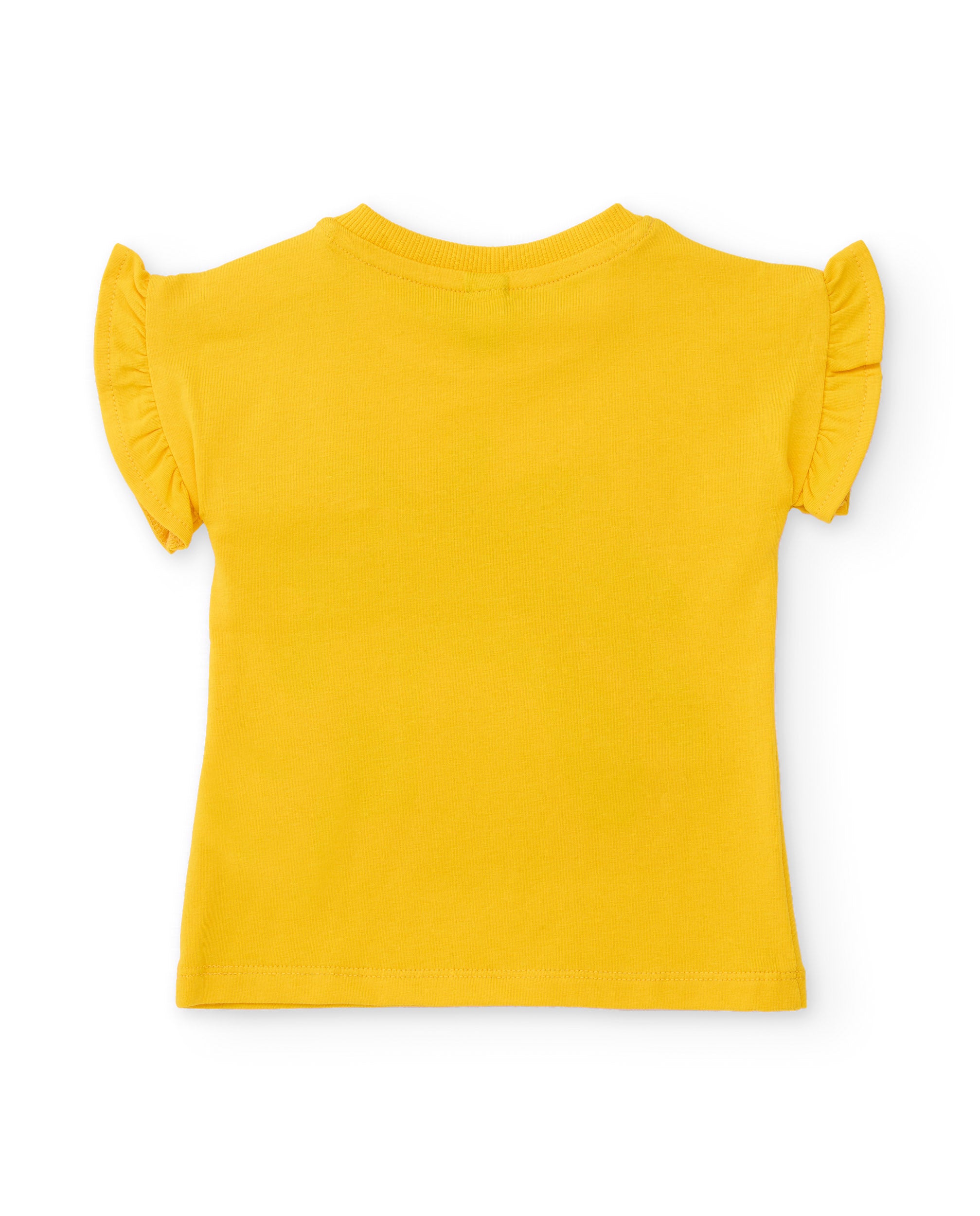 Tuc Tuc completino bambina giallo maglia leggings floreali