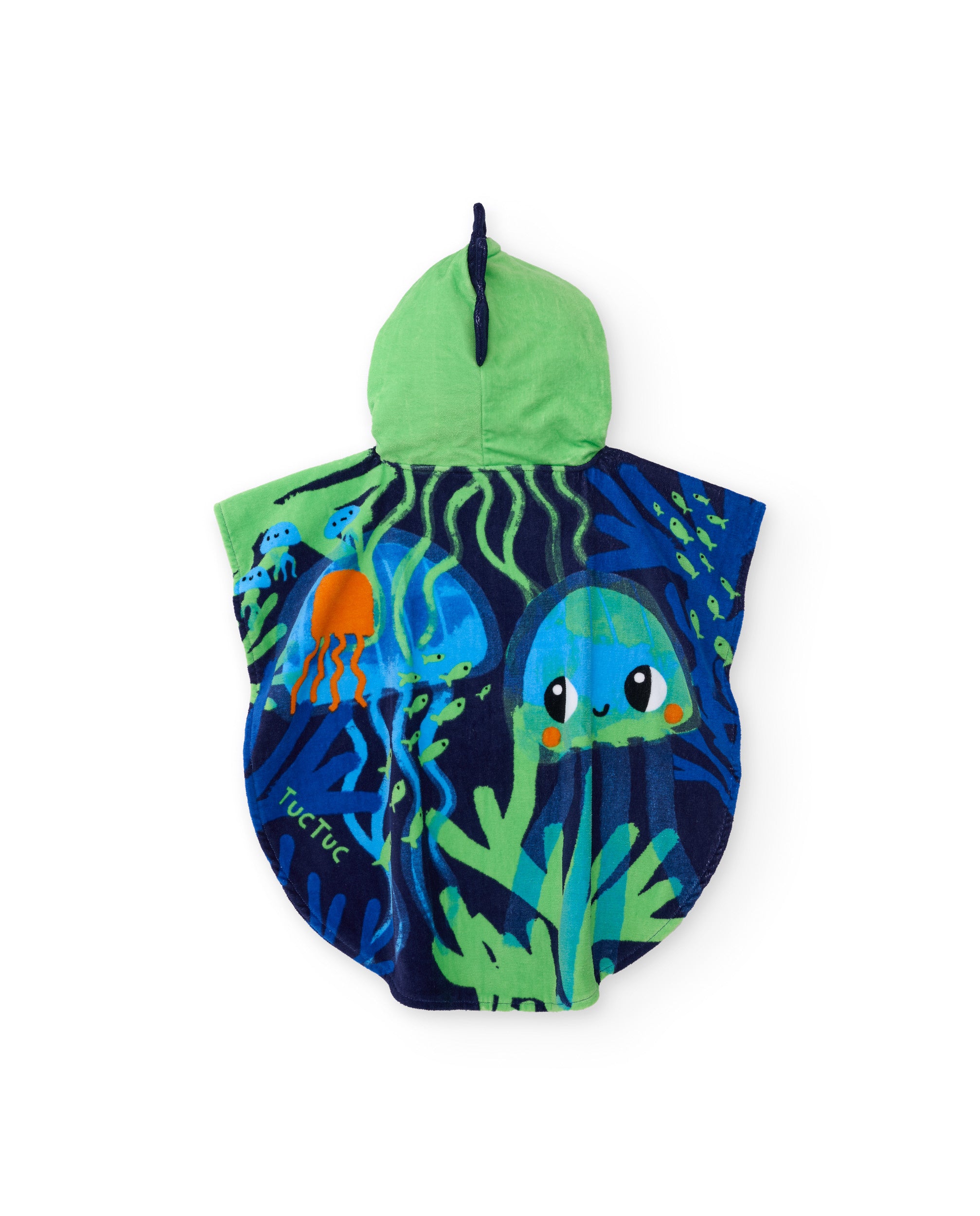 Tuc Tuc poncho mare bimbo blu navy taglia unica meduse