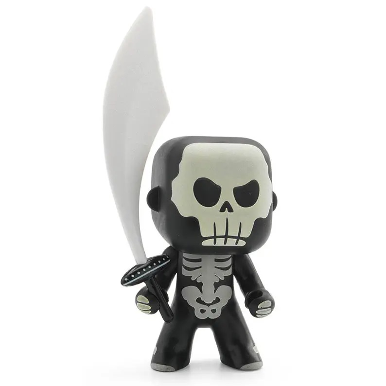 Djeco Arty Toys Skully cavaliere vinile fosforescente