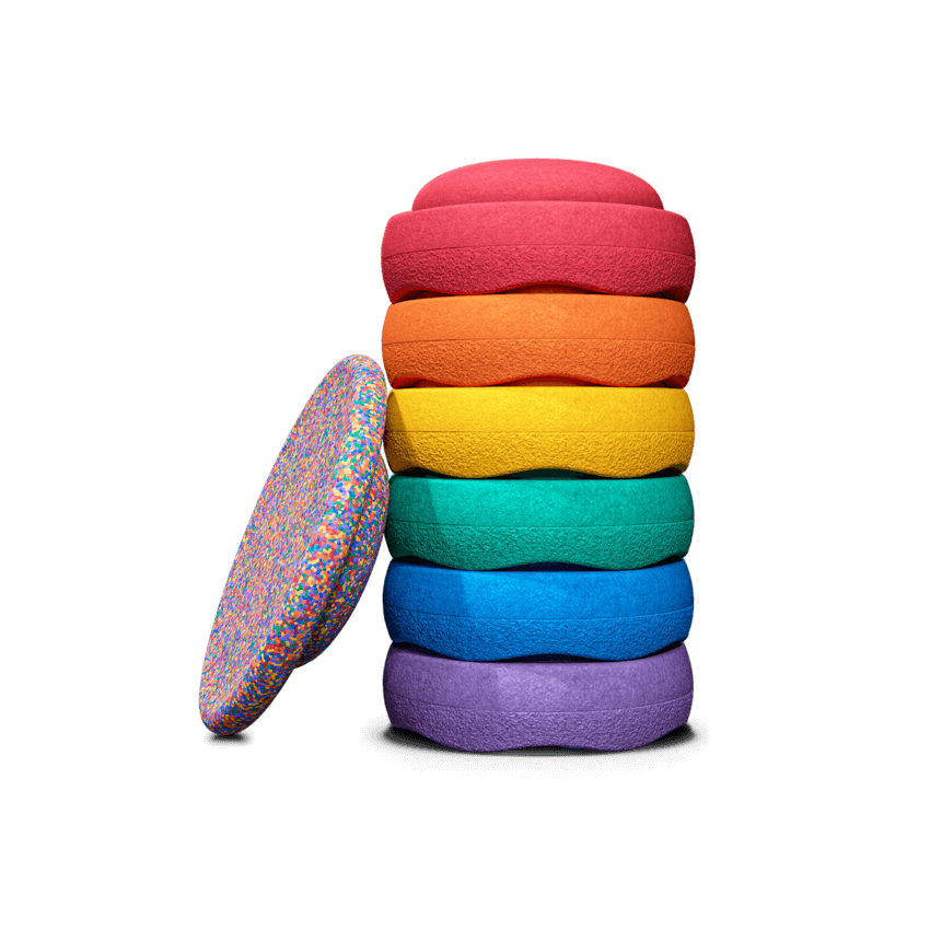 Stapelstein Original pietre impilabili 6 pezzi Rainbow