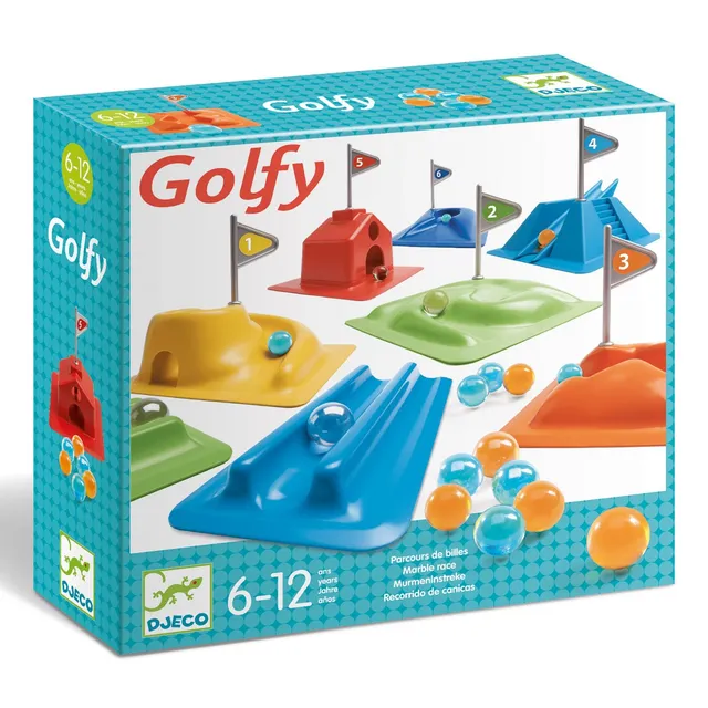 Djeco Marble Game Golfy pista biglie gioco golf 6 anni