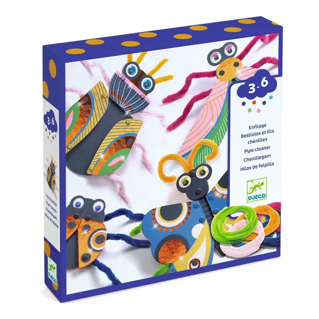 Djeco Yarn Bugs set creativo ciniglia 4 soggetti