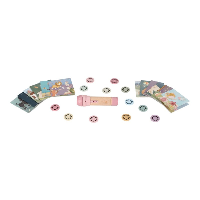 Little Dutch torcia proiettore storie rosa 12 dischi