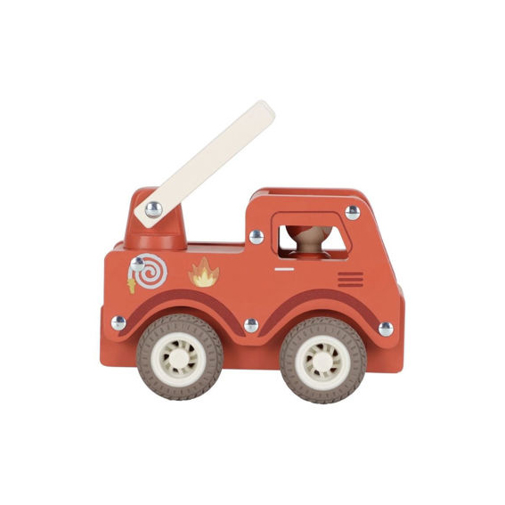 Little Dutch Camion pompieri in legno con personaggio