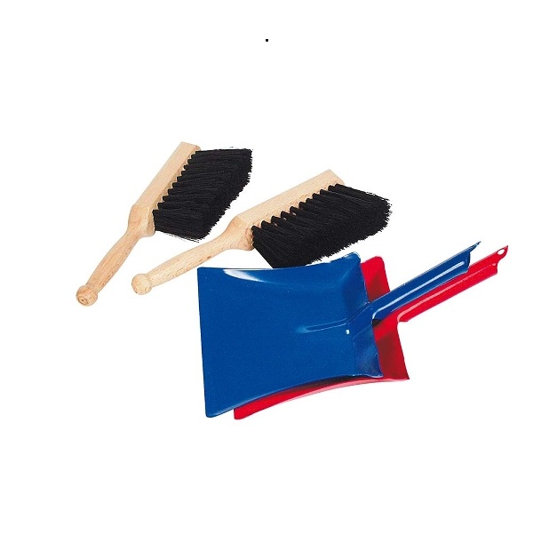 Goki set scopina e paletta in metallo bambini